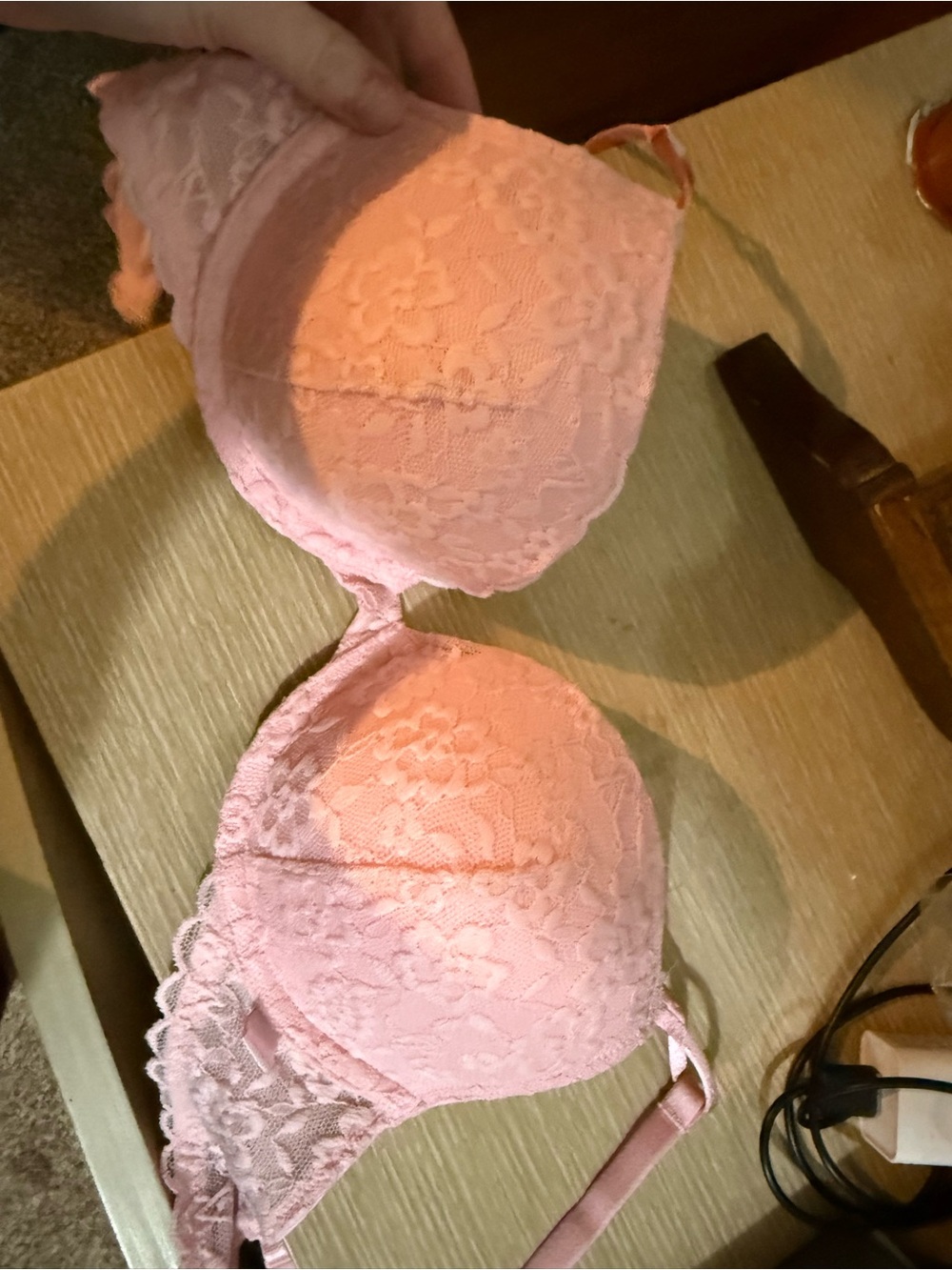 Victoria's Secret Pink Lace Push-Up Bra